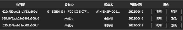 图2.7 许可证管理